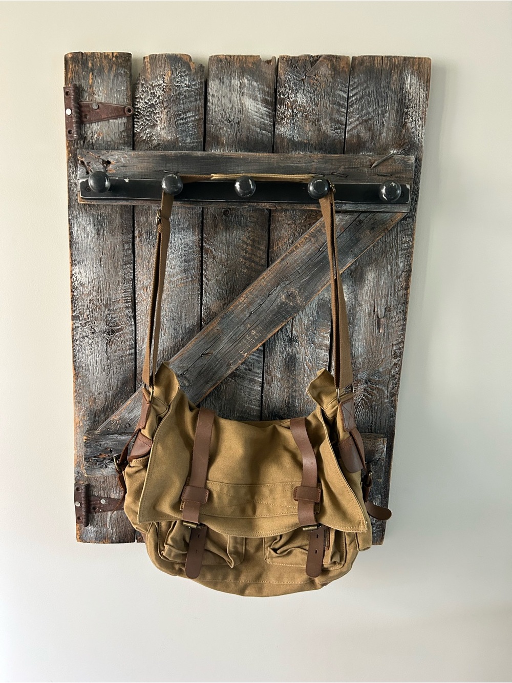 Men's Canvas Messenger Bag in Brown - Durable Everyday Carry